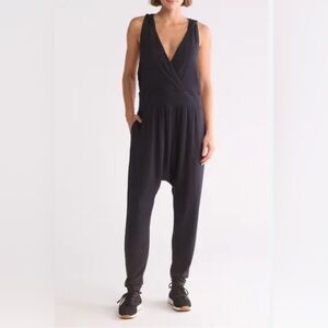 NWOT Free People Movement Size XS Second Chance Hoodie Black Color Jumpsuit